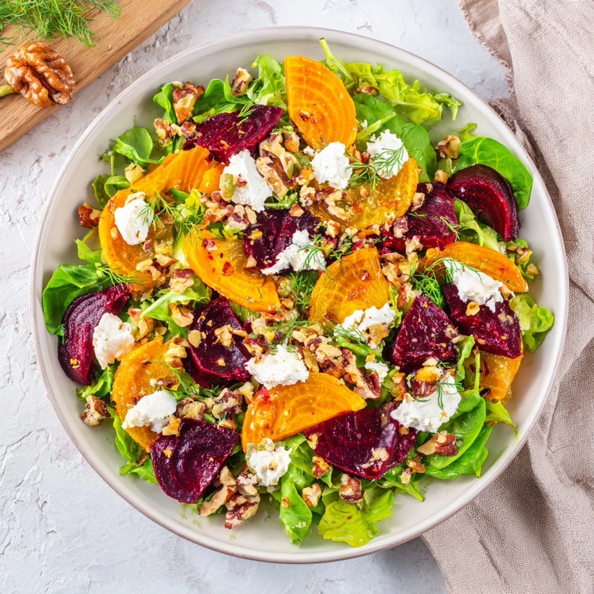 Roasted Beet Salad Goat Cheese