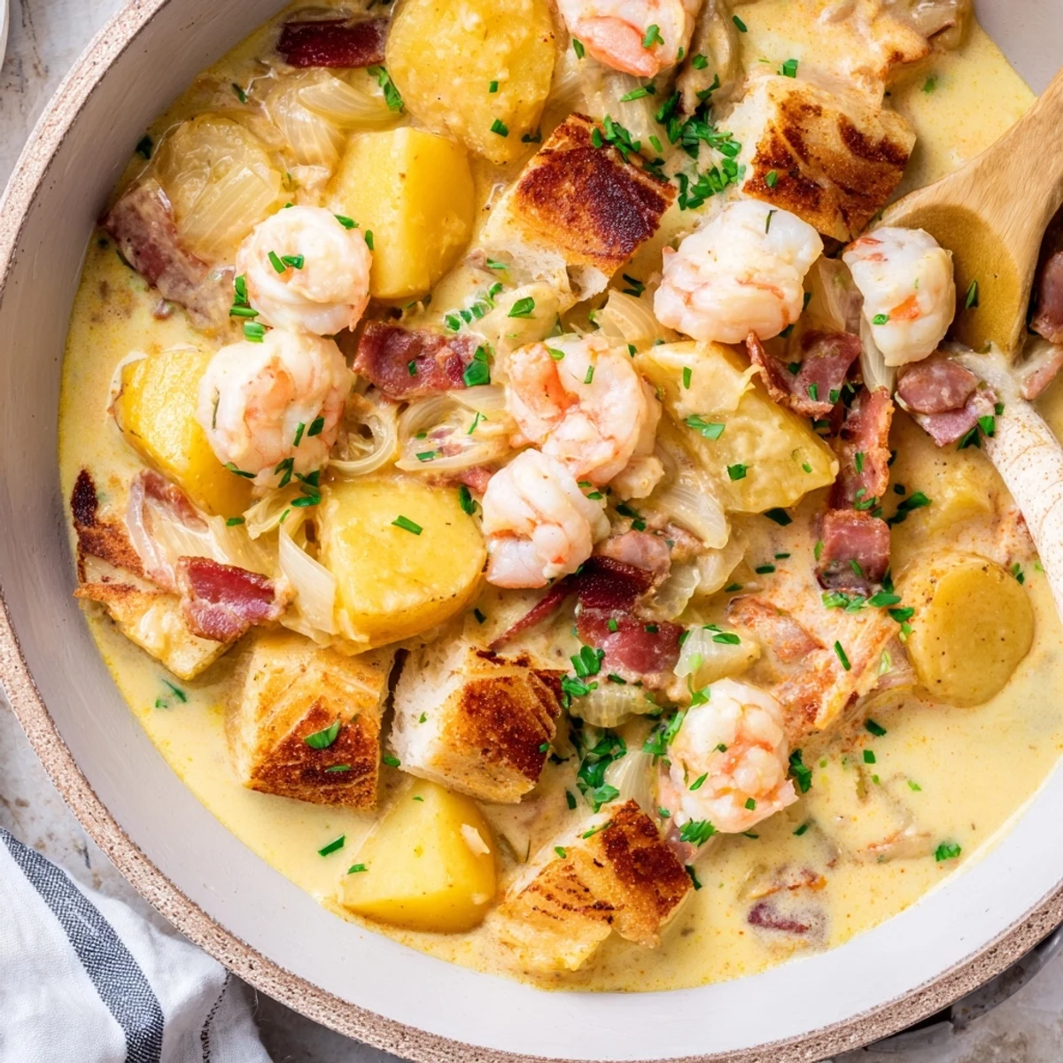 Creamy Clam Chowder Sourdough