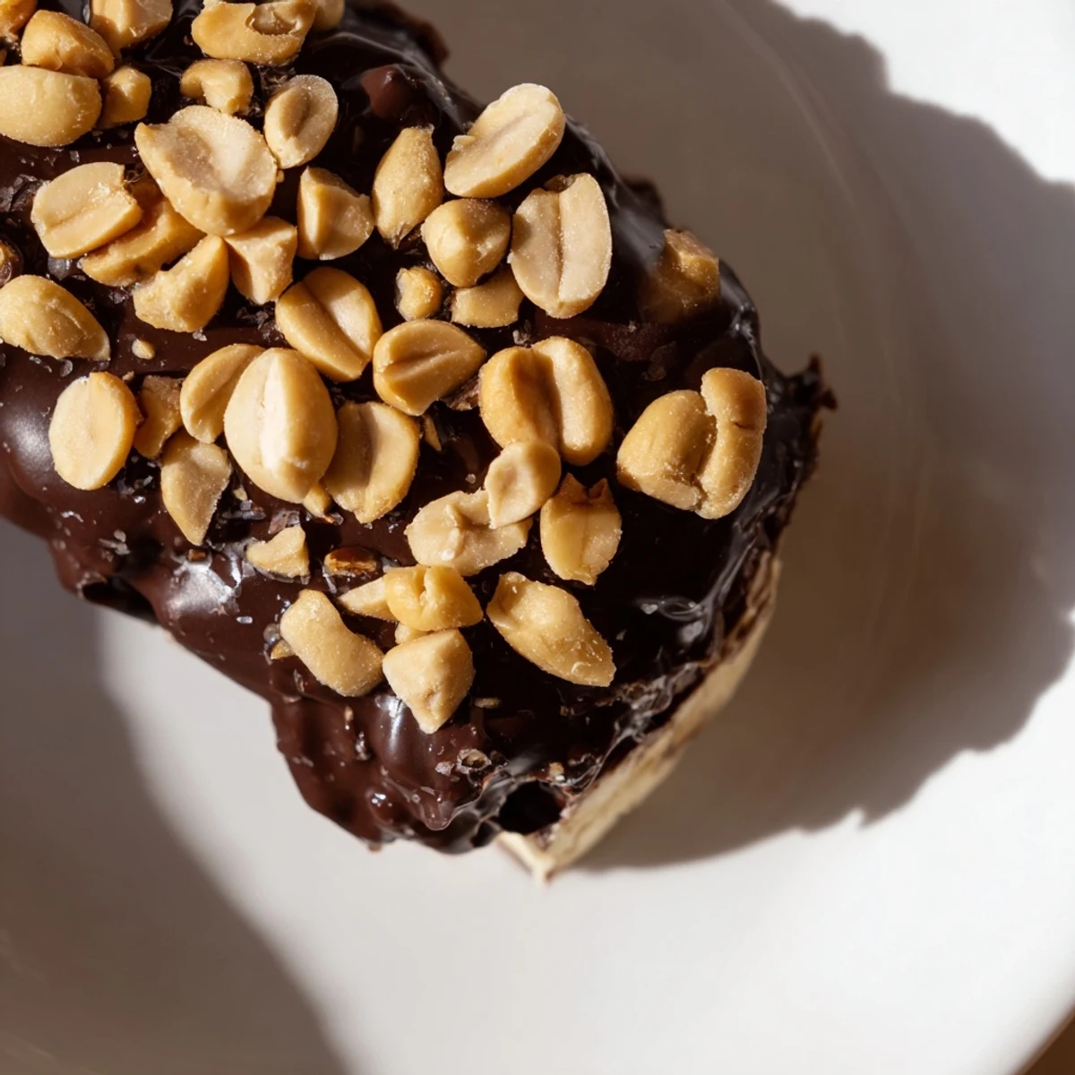 Frozen banana slices coated in chocolate and sprinkled with chopped peanuts, these Chocolate Covered Banana Bites make a refreshing frozen treat.