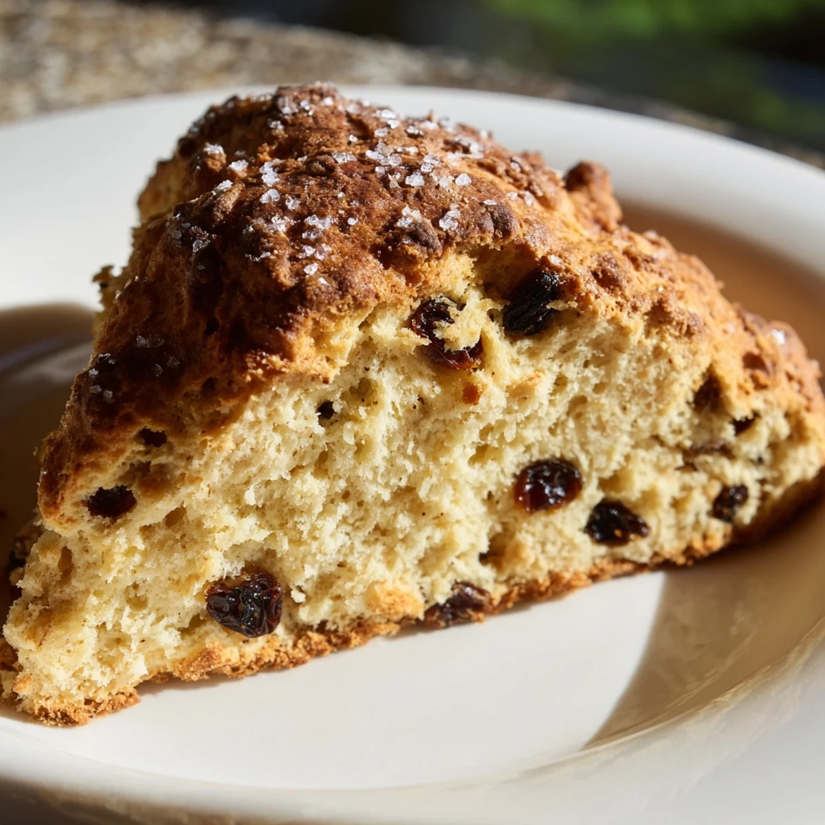 Homemade Irish Soda Bread Scones on a baking sheet, ready to serve with jam and salted butter.