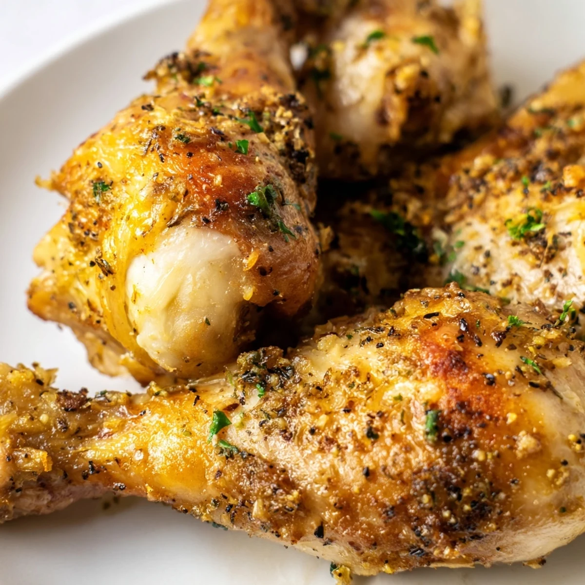 Sizzling Herb Roasted Chicken Drumsticks emerge from the oven with aromatic herbs and garlic, perfect for an easy weeknight American dinner.