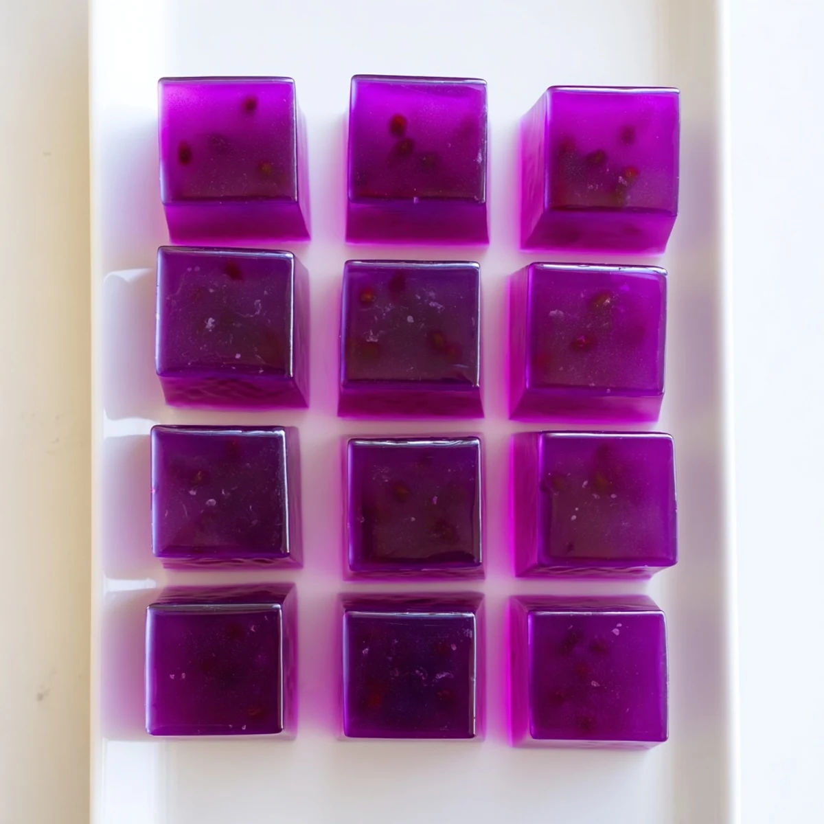 Colorful homemade probiotic jello snacks set in fun silicone molds with a wobbly gelatin texture