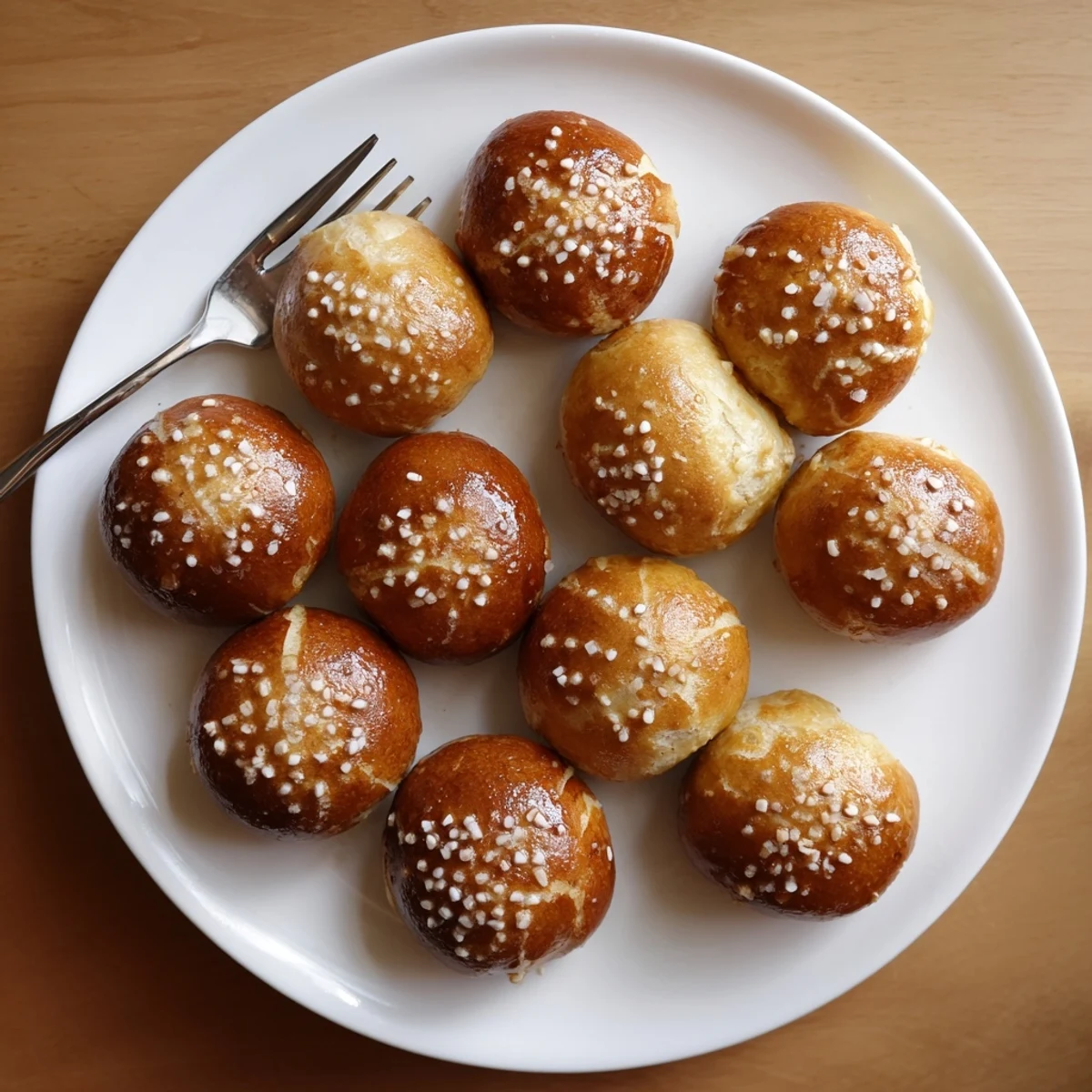 Warm cheeseburger pretzel bombs oozing melted cheddar and seasoned beef, served with dipping sauces