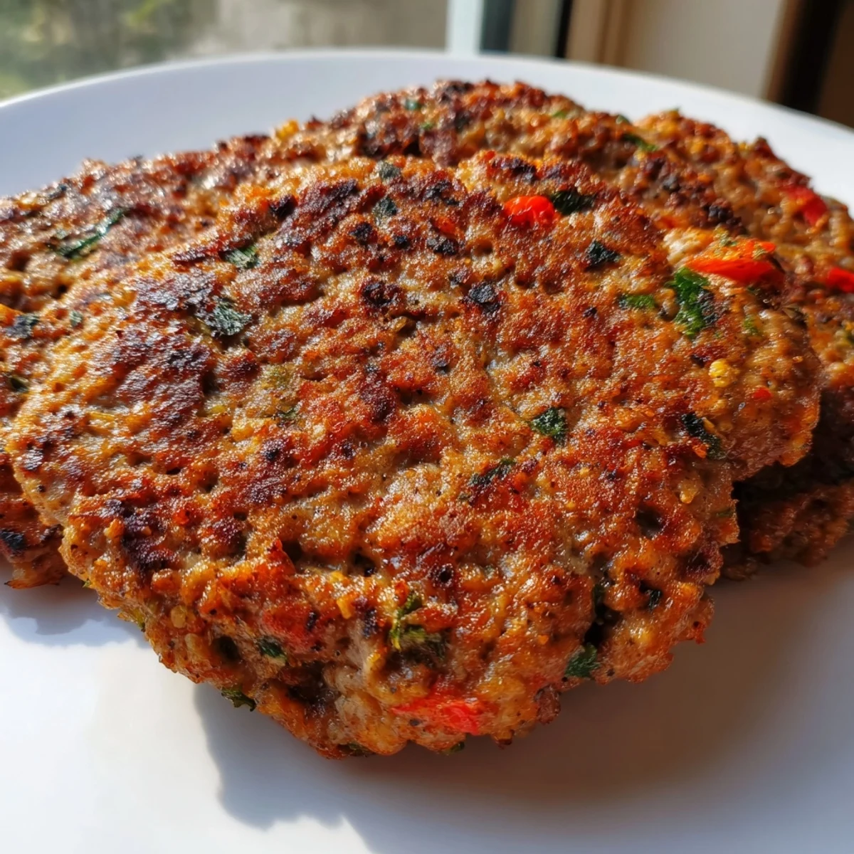 Golden Pakistani Chapli Kabab sizzling in a pan with fragrant spices and crispy edges