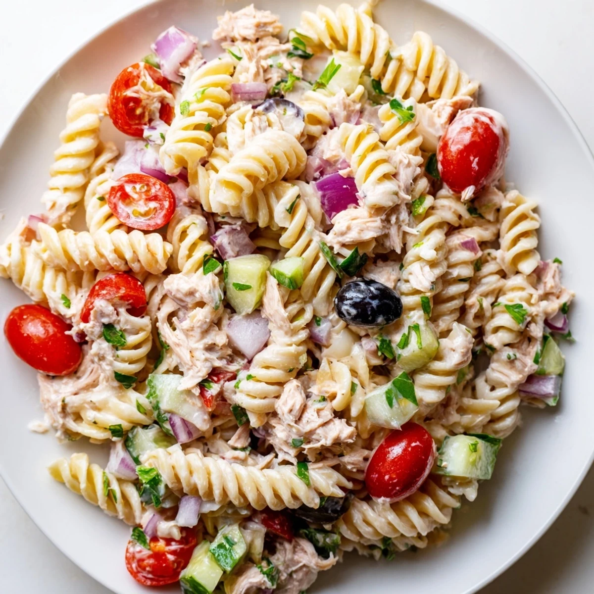Tuna Pasta Salad Creamy Dressing