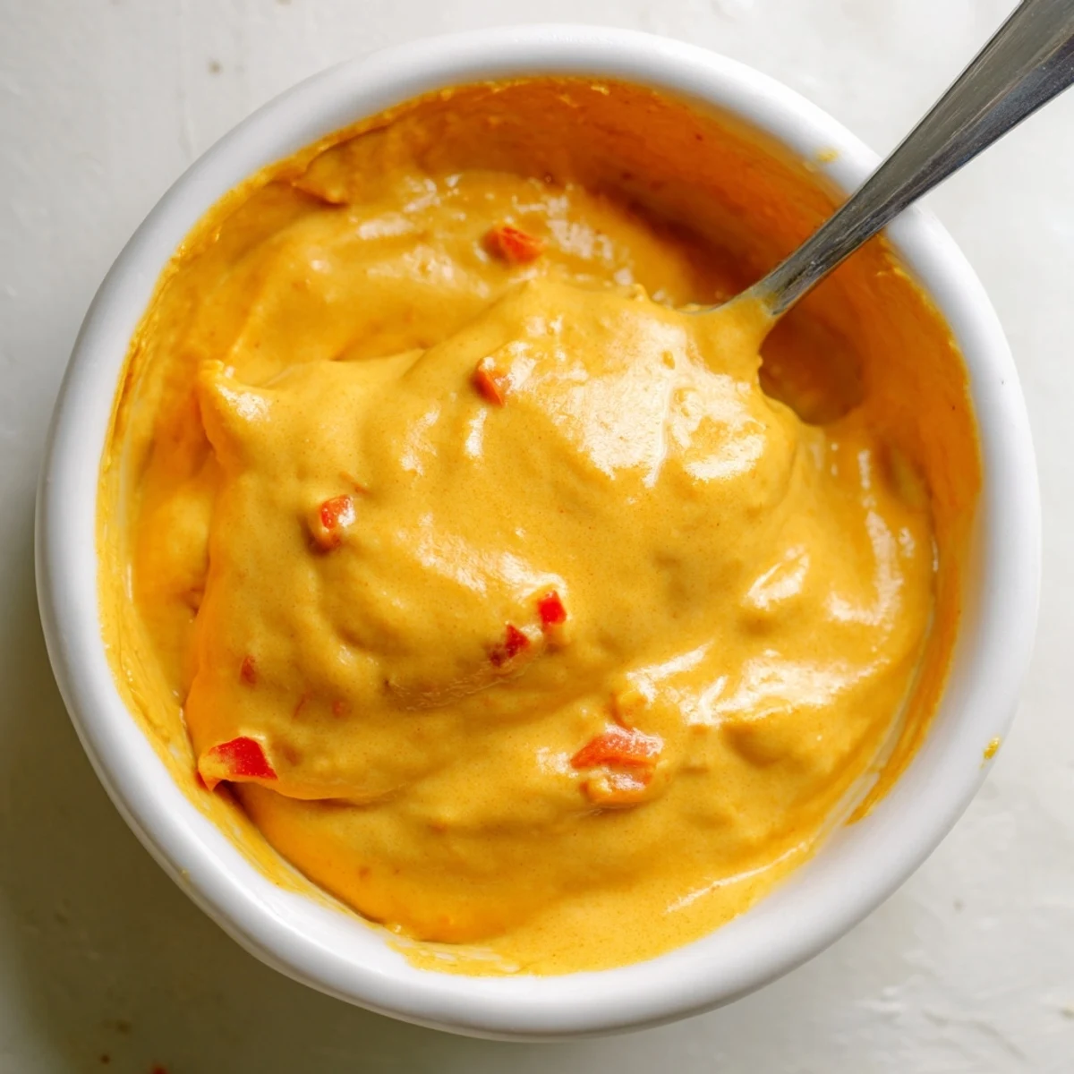 Golden orange nacho cashew cheese sauce poured generously over loaded vegan taco platter