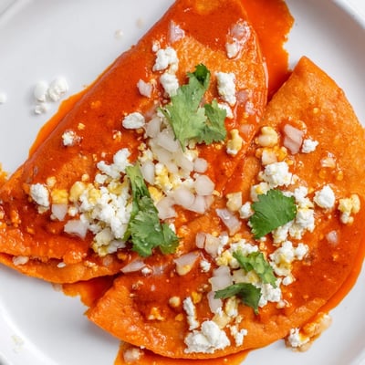 Mexican Entomatadas with Tomato Sauce