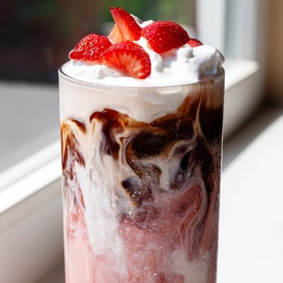 Strawberry Cream Cold Latte