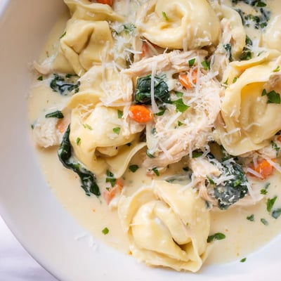 Crockpot Chicken Tortellini
